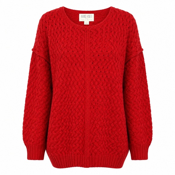 The Limited Sweaters - Vintage The Limited Chunky Hand Knit Sweater Women Medium Cottagecore Retro